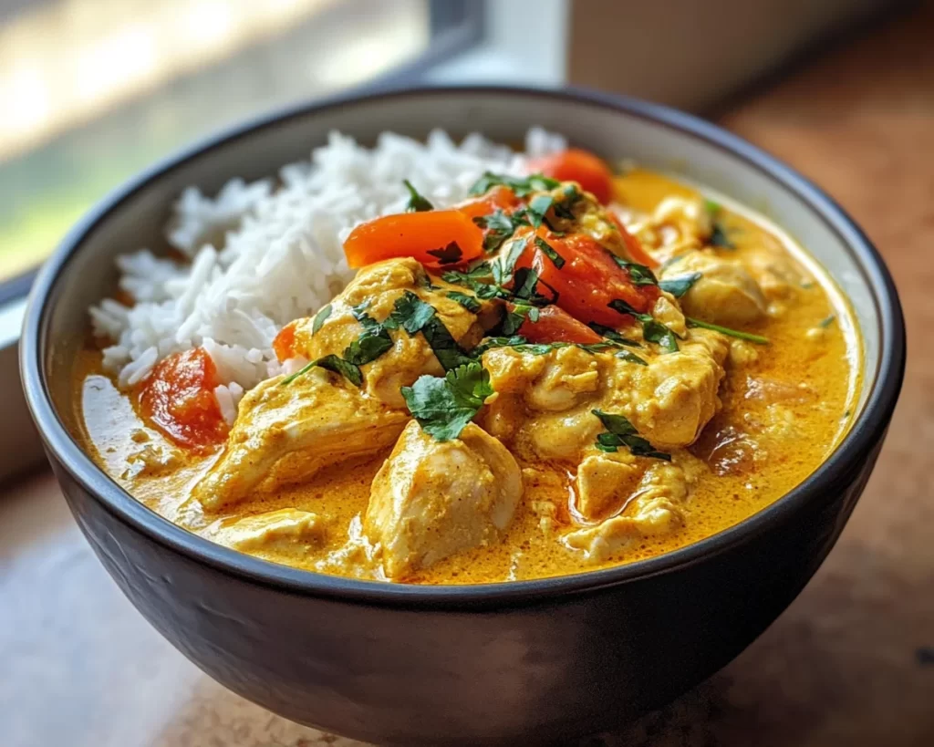 Summer Crockpot Recipes: Slow Cooker Coconut Curry Chicken in 15 Minutes Prep