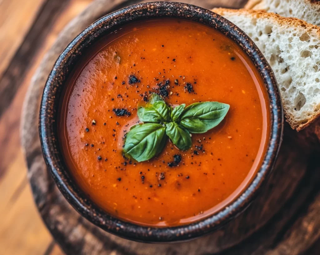 Spring Soup: Roasted Tomato Basil Soup in 25 Minutes
