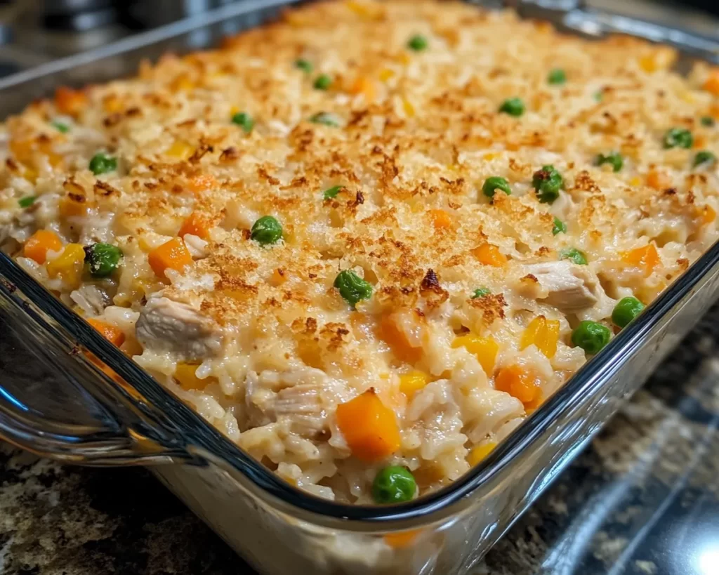 Easy Dinner Recipes for Family: Creamy Chicken Rice Casserole in 30 Minutes