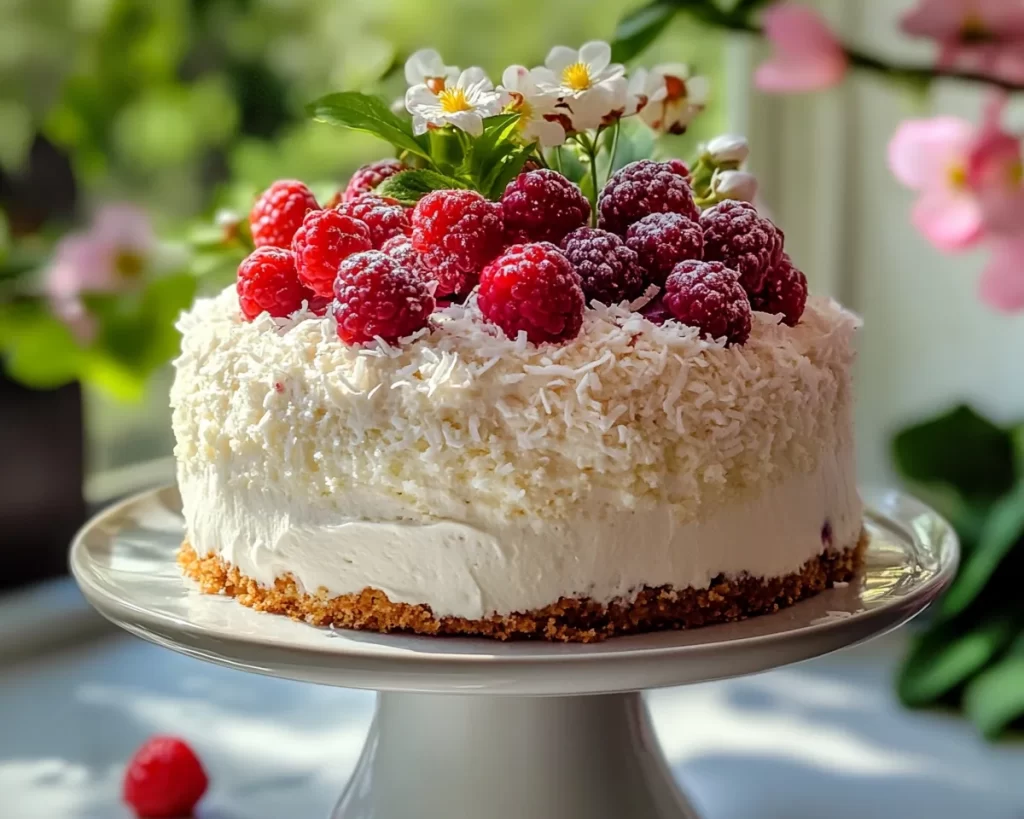 Spring Desserts: Coconut Berry Layer Cake in 7 Steps