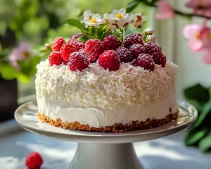 Spring Desserts: Coconut Berry Layer Cake in 7 Steps
