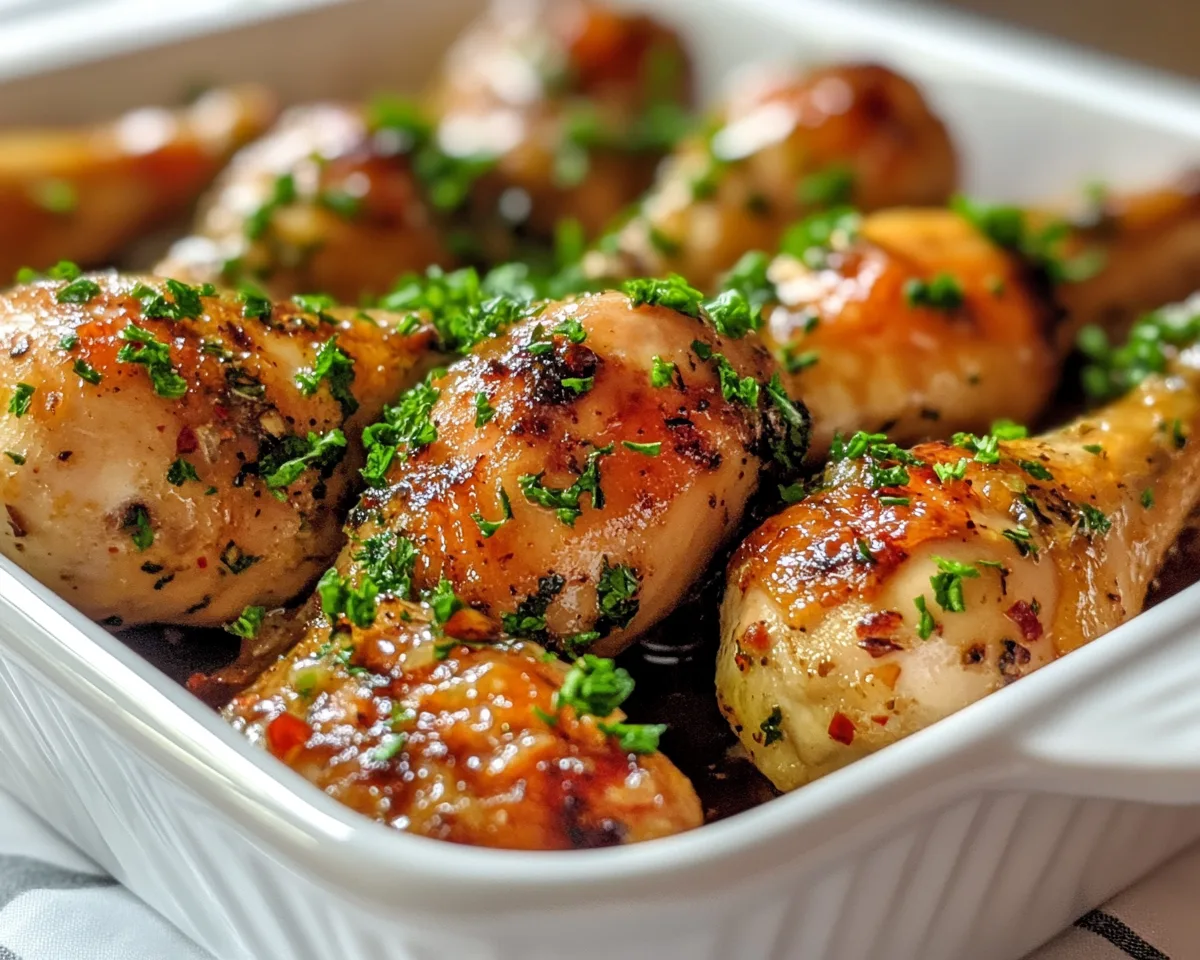 Easy Dinner Recipes for Family: Baked Honey Garlic Chicken Drumsticks in 30 Minutes