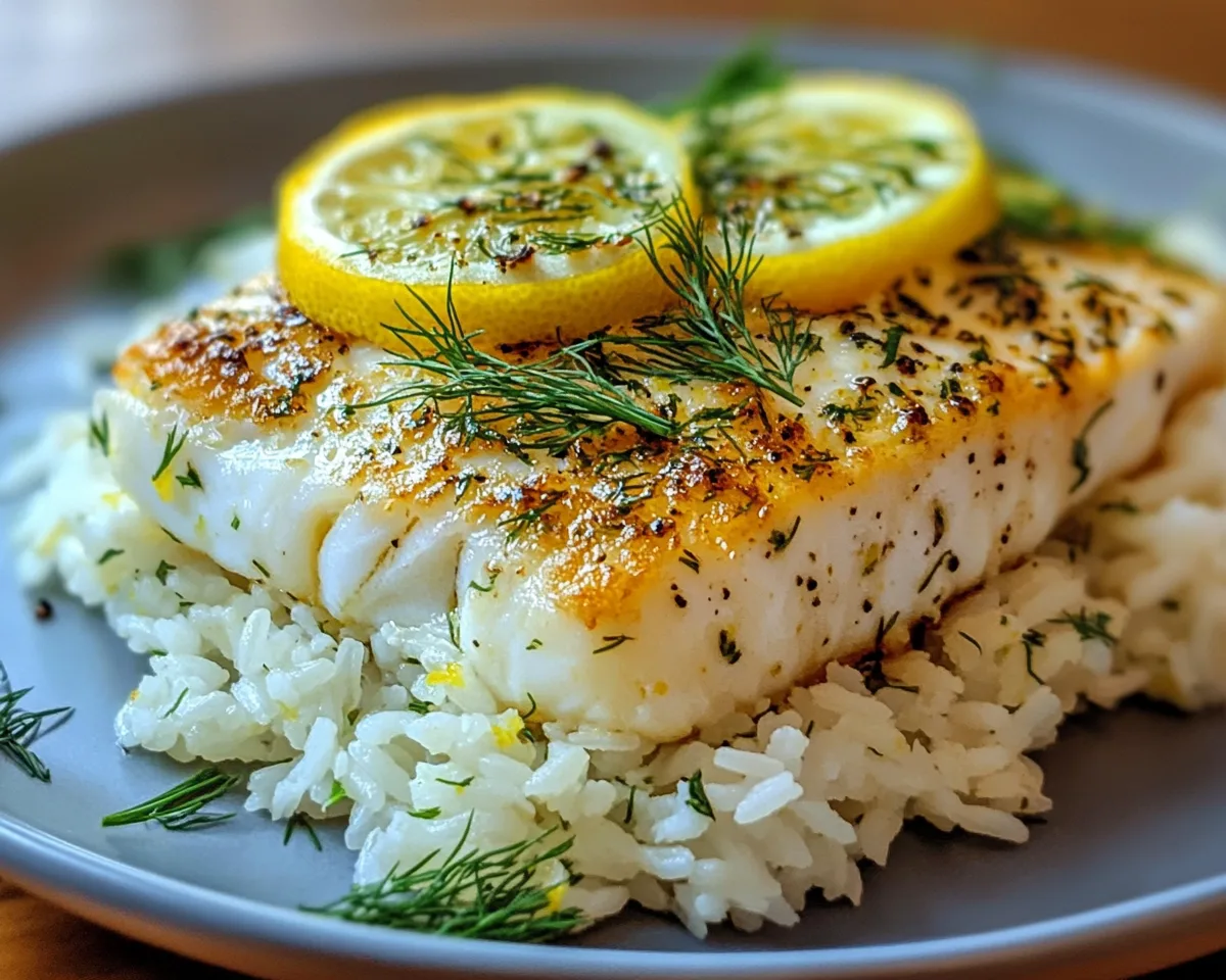 Spring Dinner: Lemon Dill Cod with Rice in 20 Minutes