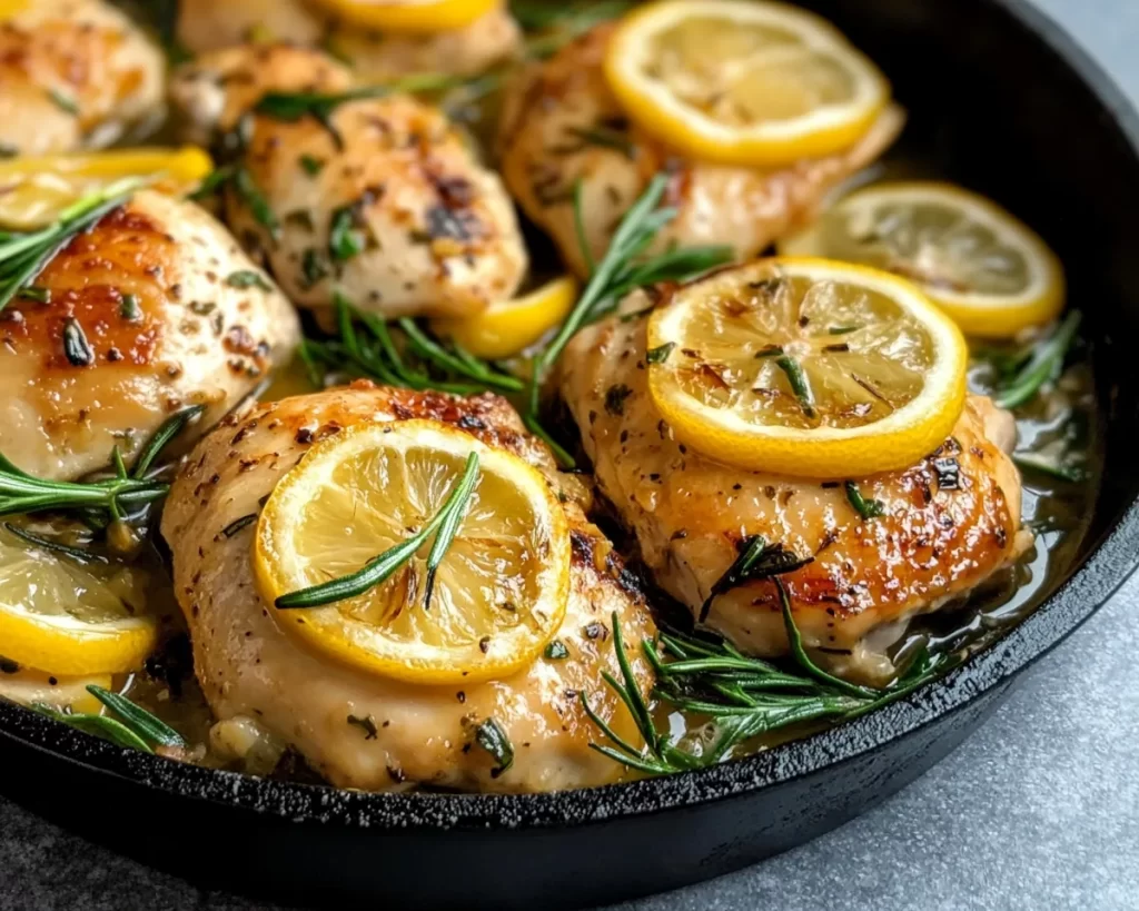 Spring Recipes: Lemon Garlic Chicken Skillet
