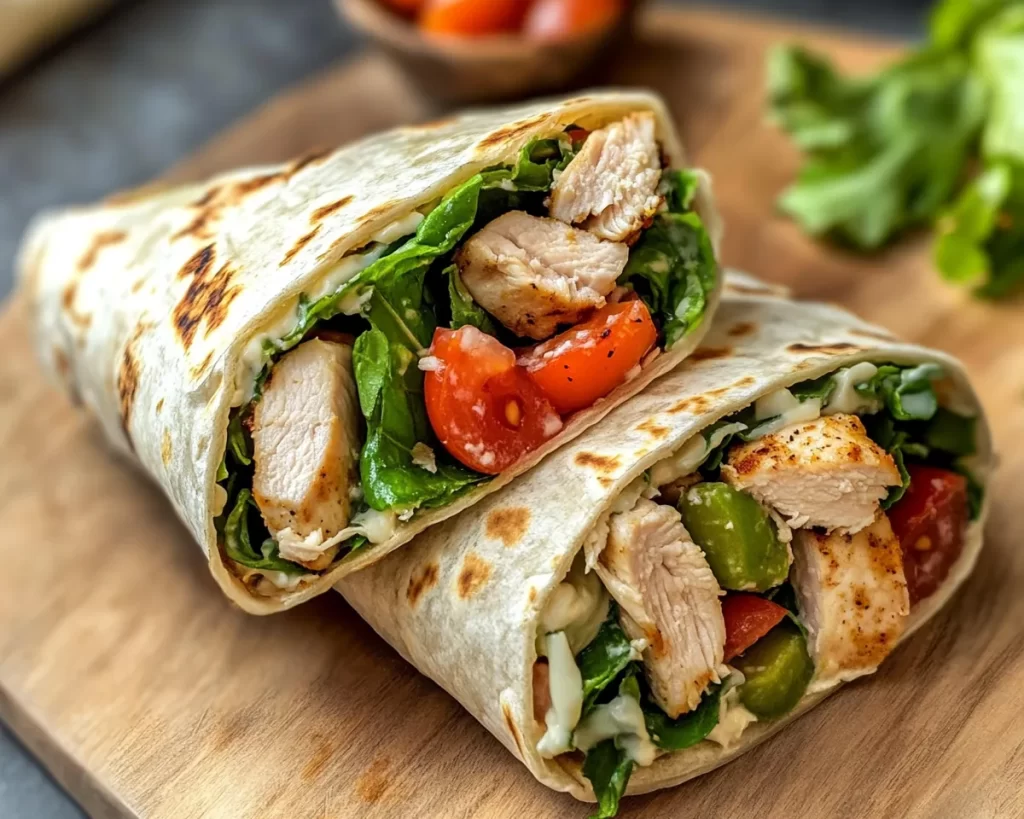 Summer Meals: Grilled Chicken Caesar Wrap in 15 Minutes