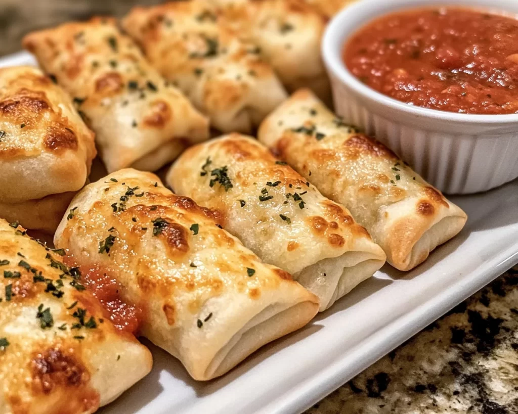Baseball Snacks: Pizza Rolls With Marinara Dipping Sauce in 20 Minutes