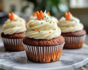 Spring Cupcakes: Carrot Cake Cupcakes (Moist)