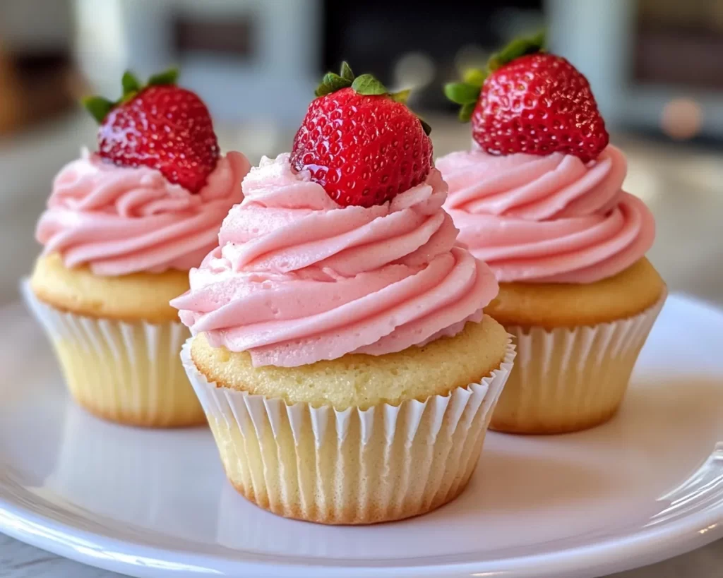 Spring Cupcakes: Strawberry Lemonade Cupcakes in 7 Steps