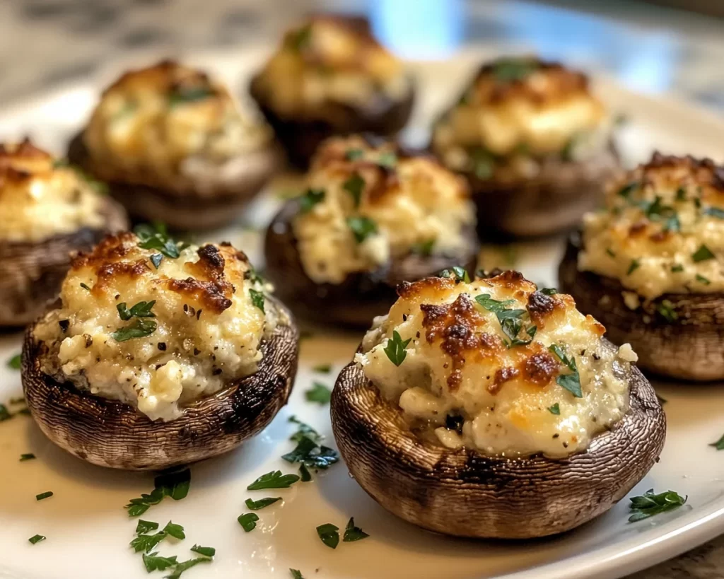 Spring Dinner Party: Stuffed Mushrooms With Goat Cheese in 25 Minutes