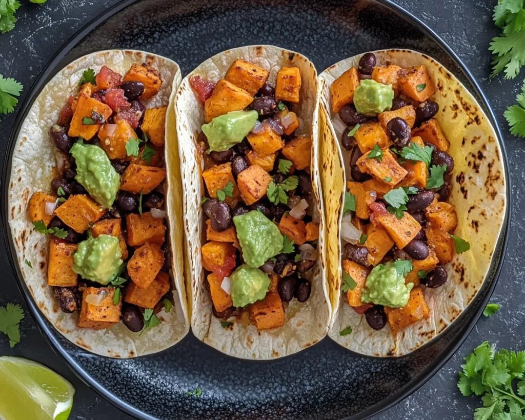 Healthy Easy Recipes: Sweet Potato Black Bean Tacos in 20 Minutes