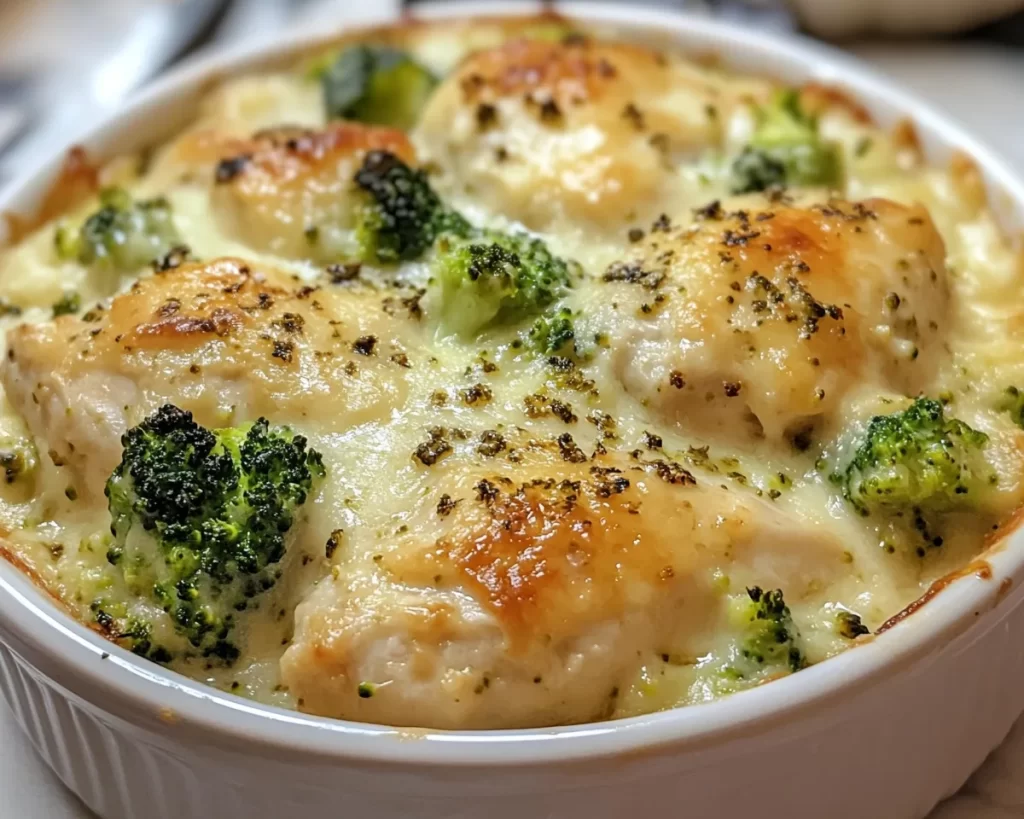 Easy Dinner Recipes for Family: Creamy Broccoli Chicken Bake in 25 Minutes