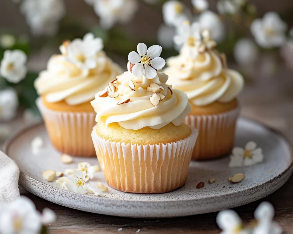 Spring Cupcakes: Lemon Almond Cupcakes in 5 Steps