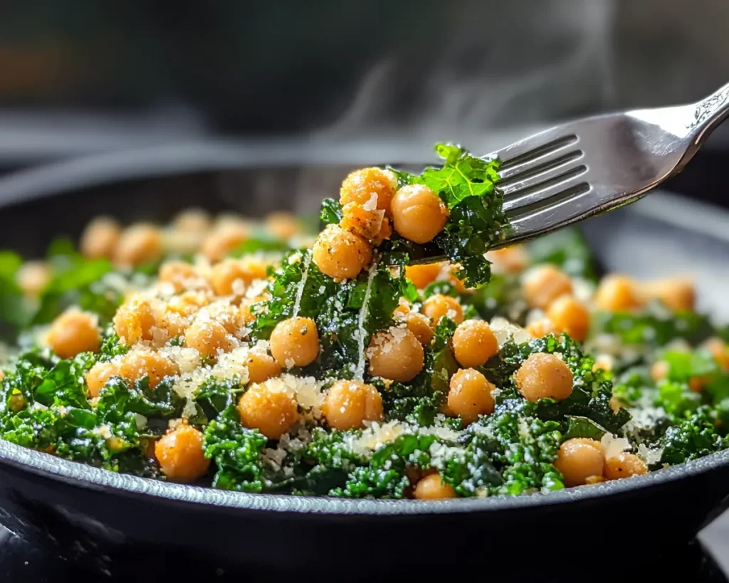 Spring Salads: Crispy Chickpea and Kale Caesar Salad in 15 Minutes