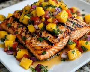 Summer Dinner Ideas: Grilled Salmon with Mango Salsa in 20 Minutes