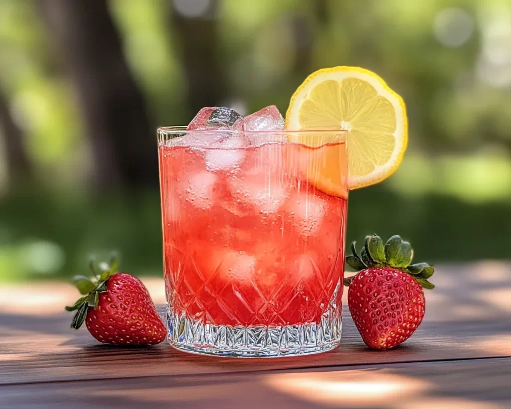 Spring Drinks: Strawberry Lemon Mocktail (Fresh + Easy)