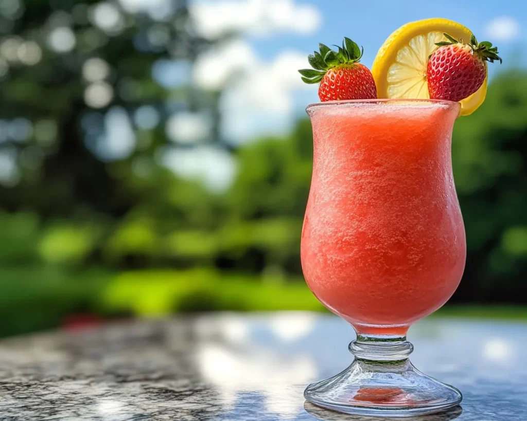 Summer Drinks: Frozen Strawberry Lemonade Slush in 10 Minutes