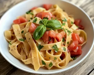 Healthy Easy One-Pot Tomato Basil Pasta (Light + Easy)