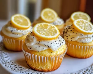 Spring Cupcakes: Lemon Poppy Seed Cupcakes With Glaze in 30 Minutes