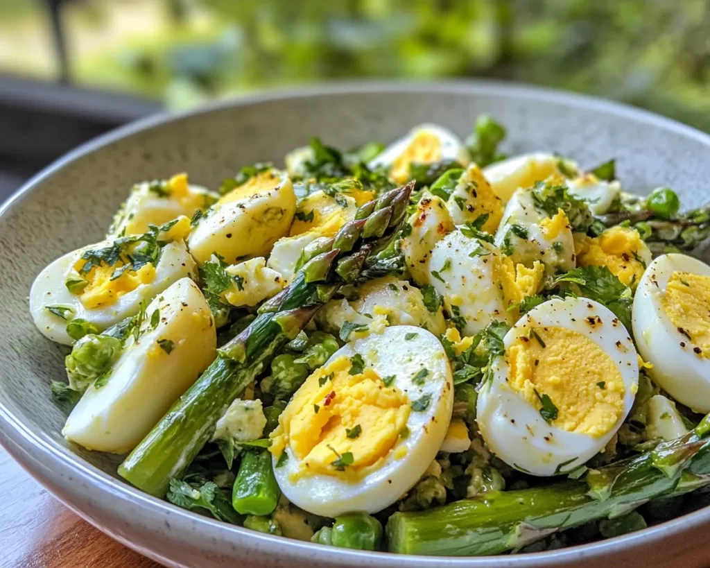Spring Salad: Grilled Asparagus and Egg Salad in 20 Minutes