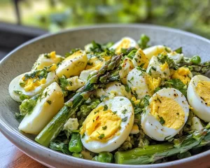 Spring Salad: Grilled Asparagus and Egg Salad in 20 Minutes