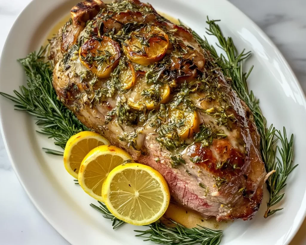 Easter Foods: Lemon Herb Roasted Lamb Leg in 30 Minutes Prep