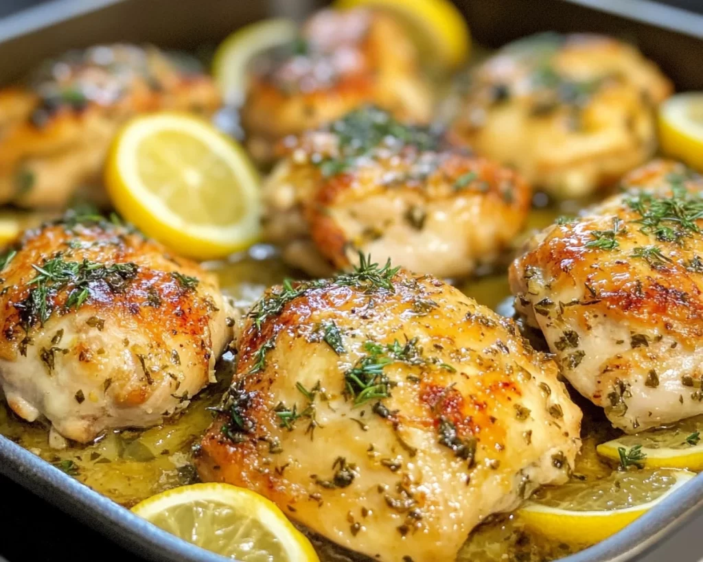 Easy Dinner Recipes for Family: Baked Lemon Garlic Chicken in 25 Minutes