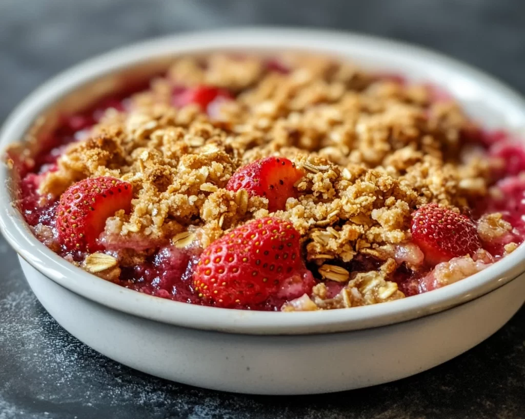 Spring Desserts: Strawberry Oat Crumble in 5 Steps
