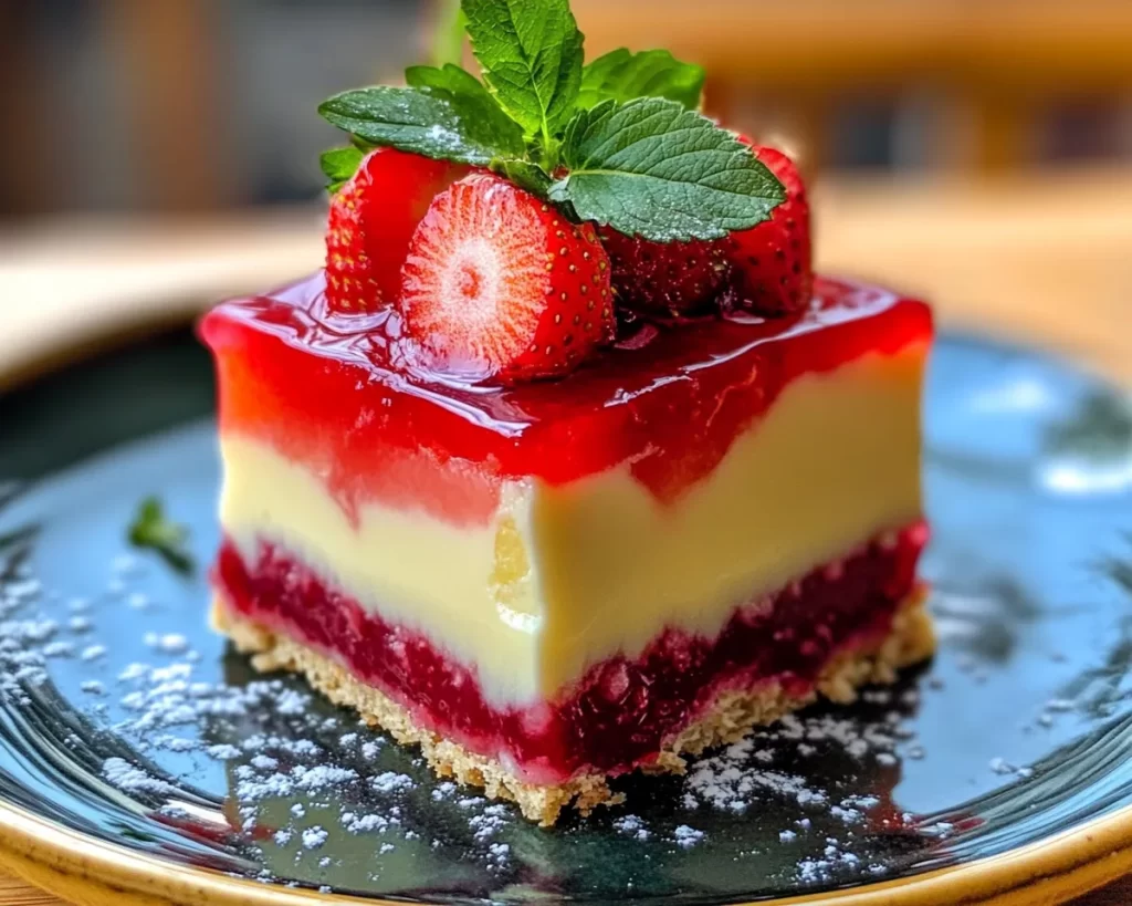 Spring Desserts: Lemon Strawberry Layered Dessert in 5 Steps