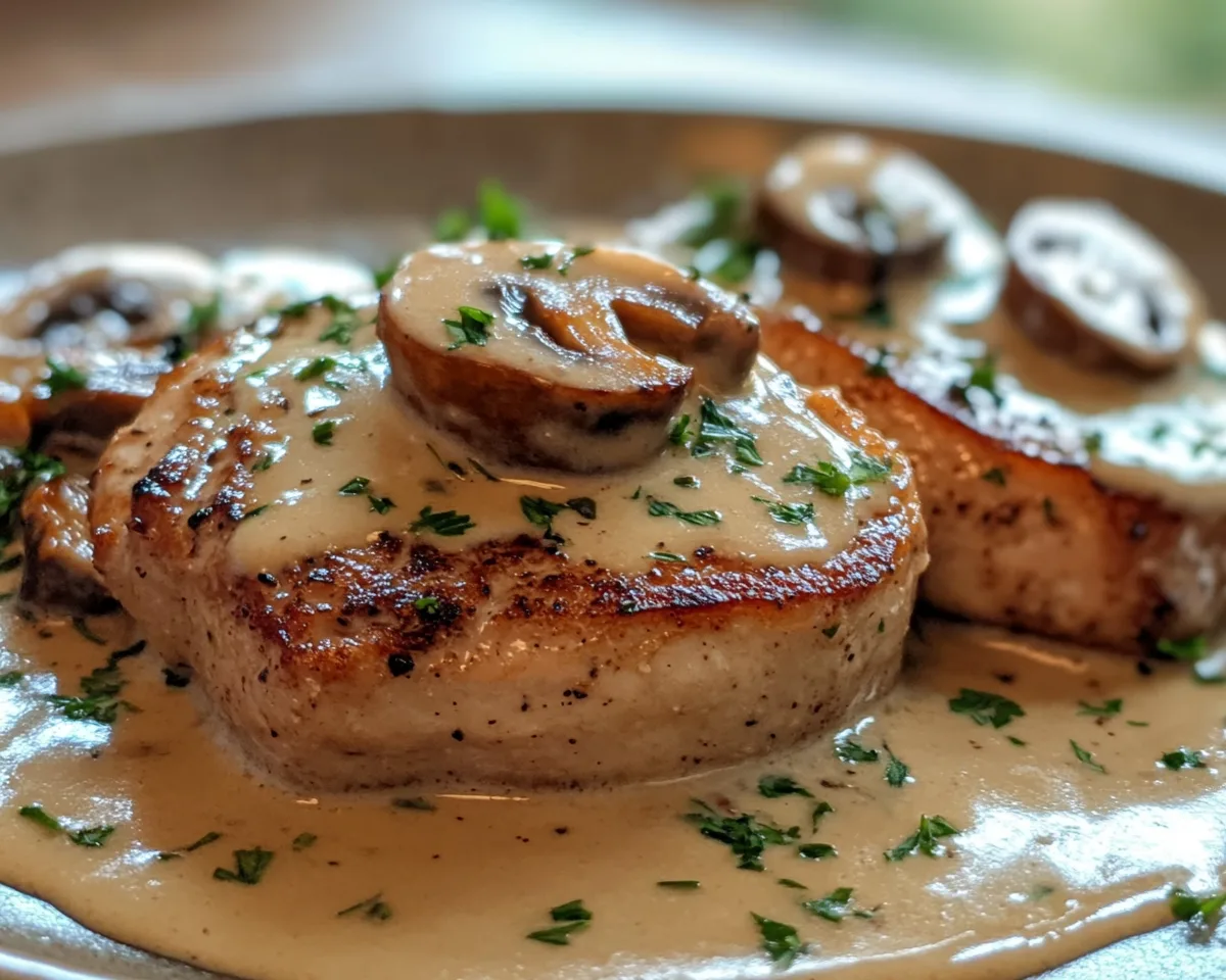 Easy Dinner Recipes for Family: Creamy Mushroom Pork Chops in 30 Minutes