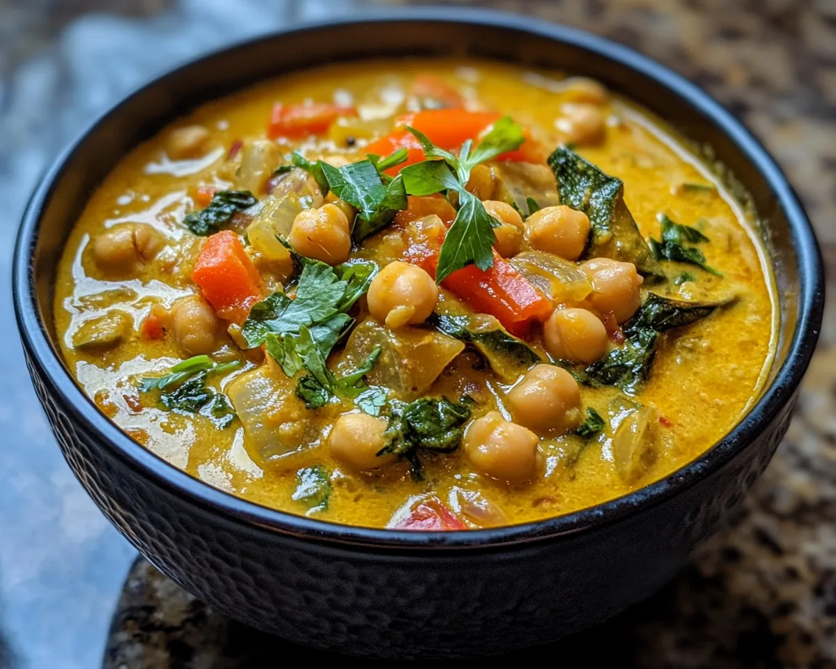 Spring Dinner Ideas: Spring Veggie & Chickpea Curry in 25 Minutes