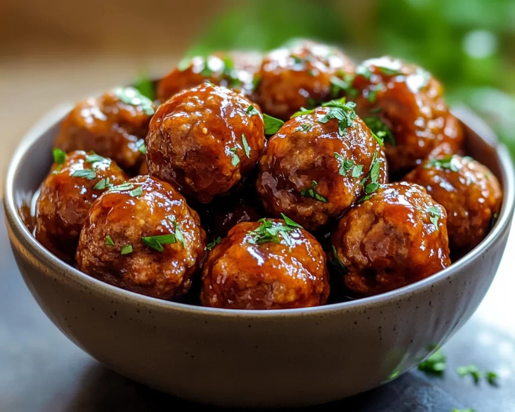 Summer Crockpot Recipes: Crockpot Honey BBQ Meatballs in 10 Minutes Prep