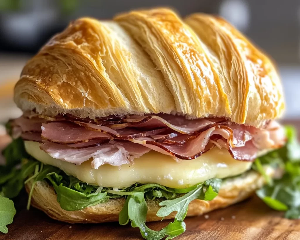 Picnic Food Ideas: Turkey and Brie Croissant Sandwiches in 15 Minutes