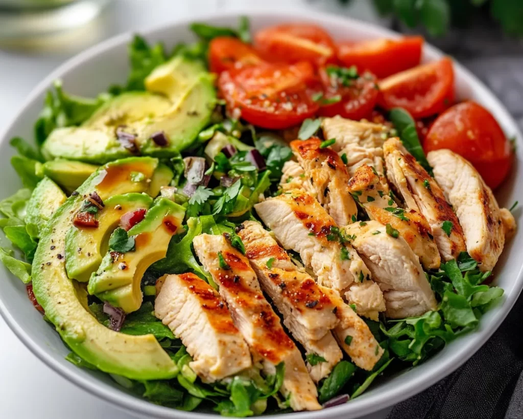 Healthy Easy Recipes: Avocado Chicken Salad in 10 Minutes