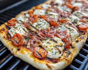 Grilling Recipes: Grilled Pizza With Burrata and Prosciutto in 20 Minutes