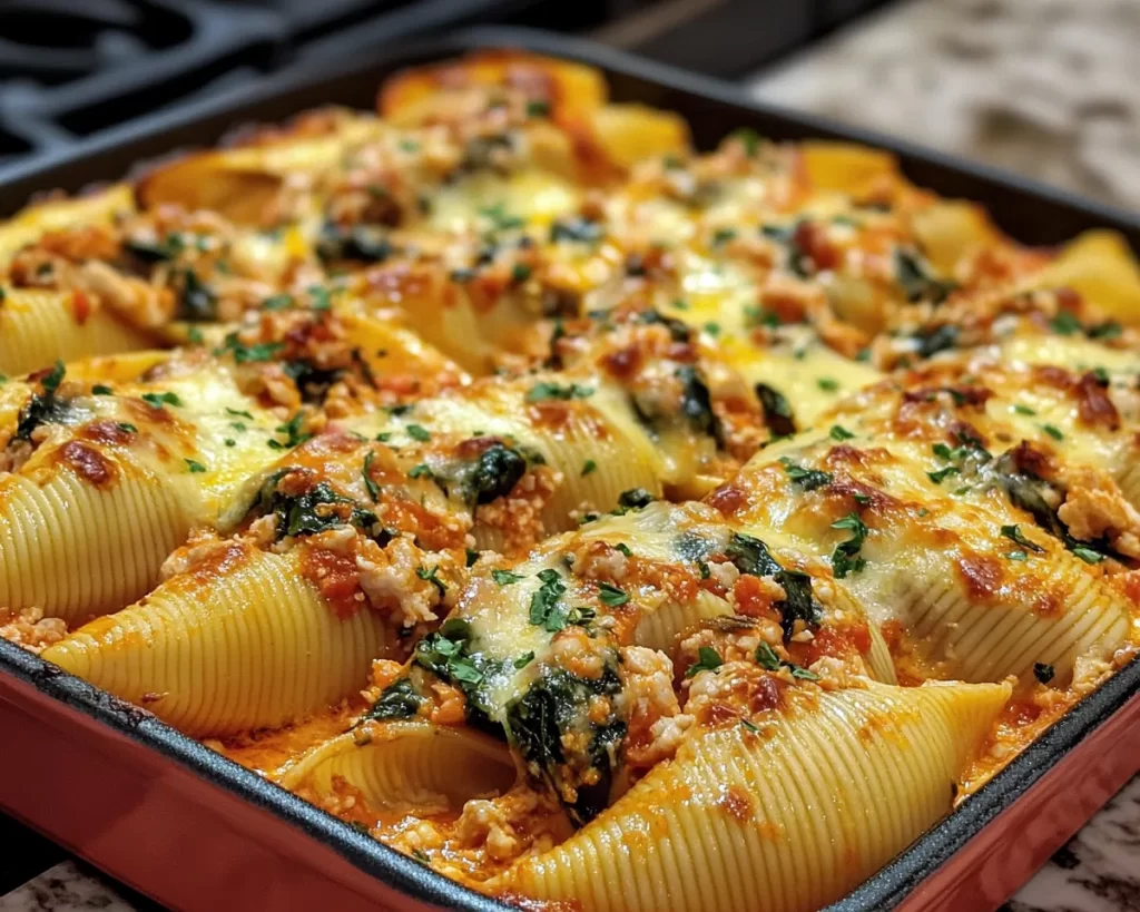 Easy Dinner Recipes for Family: Turkey & Spinach Stuffed Shells in 30 Minutes