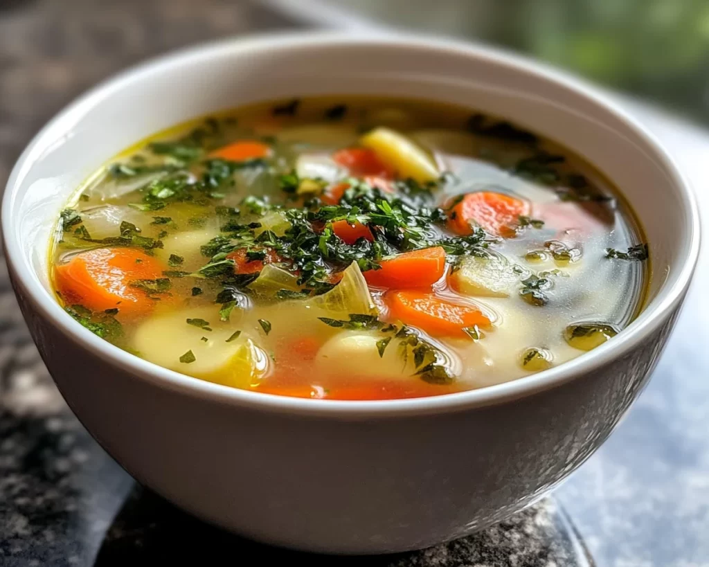 Spring Soup: Spring Vegetable Soup (Light)