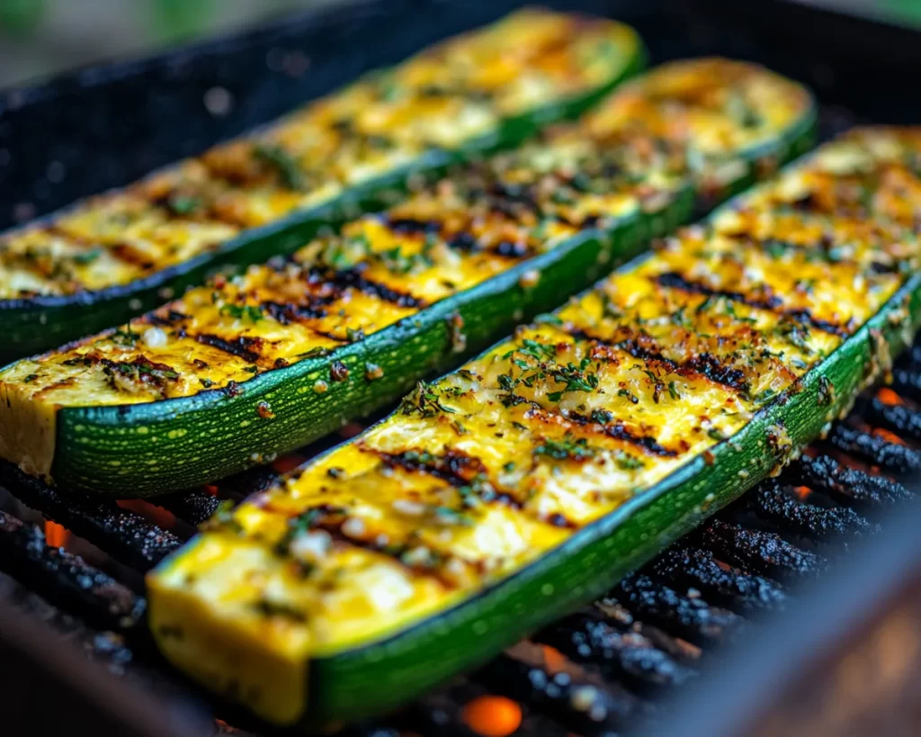 Grilling Recipes: Garlic Herb Grilled Zucchini in 15 Minutes