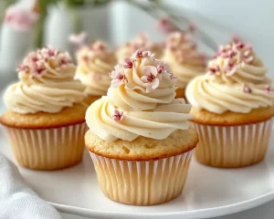 Spring Cupcakes: Almond Vanilla Cupcakes in 5 Steps