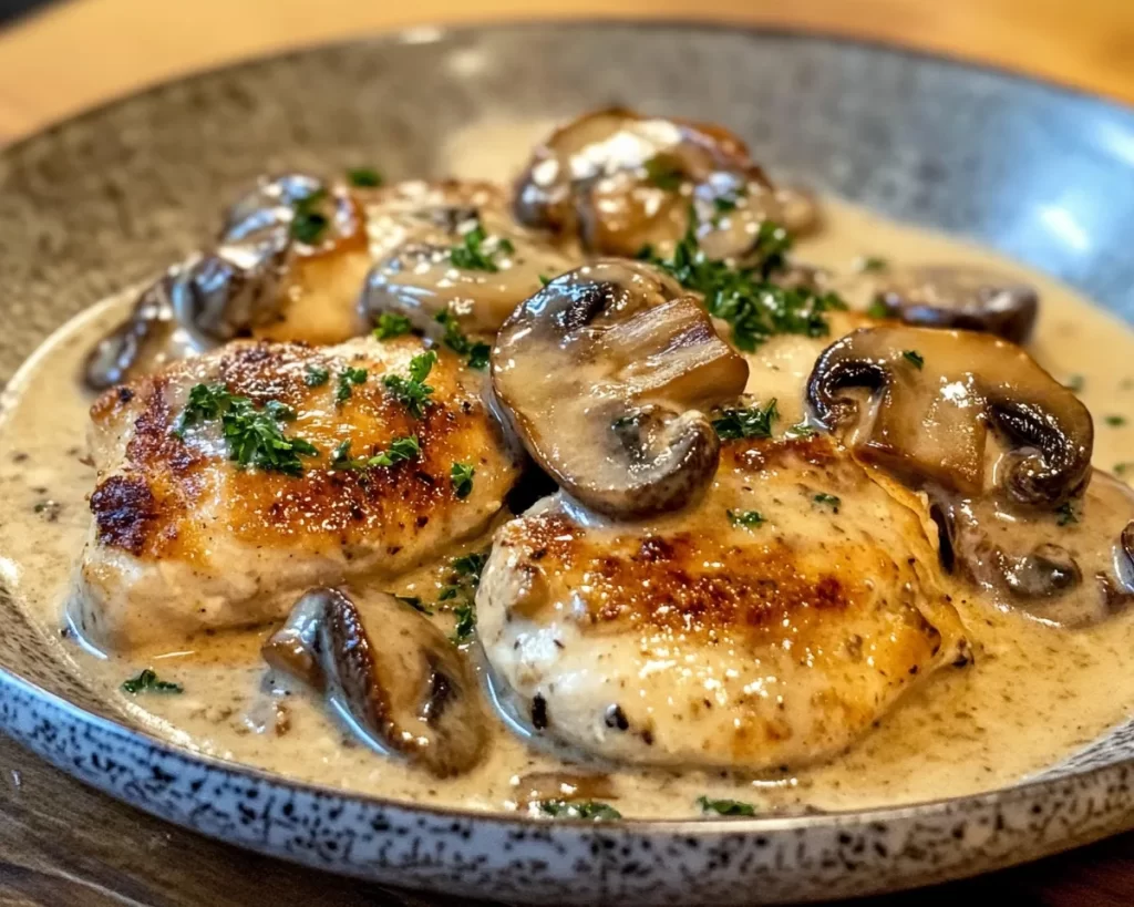 Spring Dinner Recipes: Creamy Mushroom Chicken in 25 Minutes