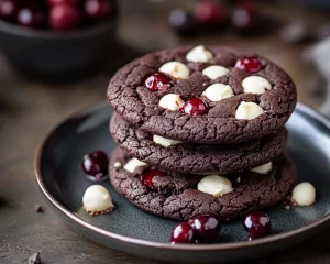 Black Forest Cookie: Black Cocoa Cherry Sandwich Cookies in 30 Minutes