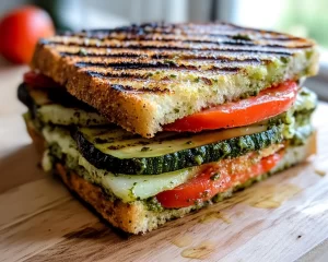 Summer Dinner Ideas: Grilled Veggie & Pesto Panini in 15 Minutes