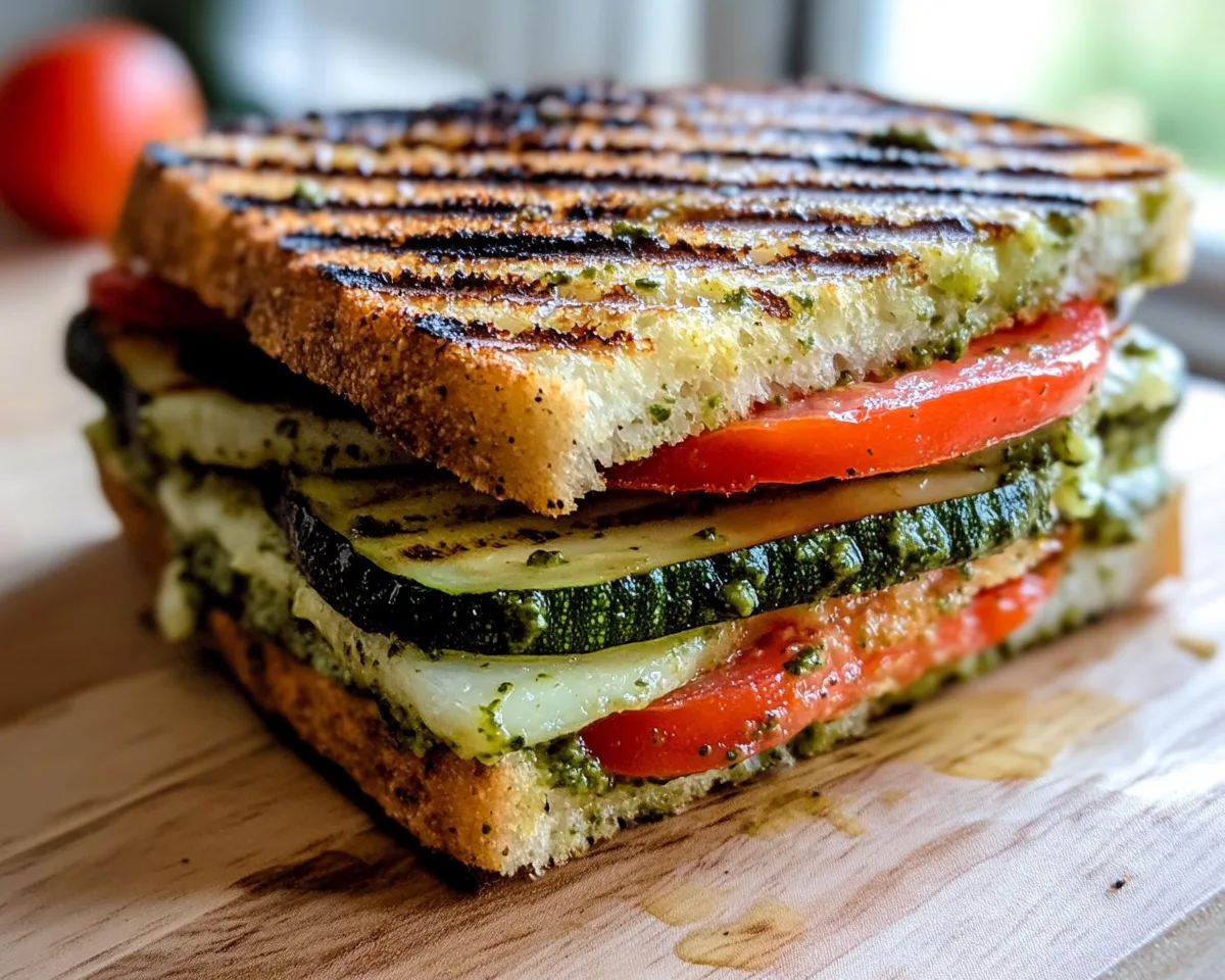 Summer Dinner Ideas: Grilled Veggie & Pesto Panini in 15 Minutes