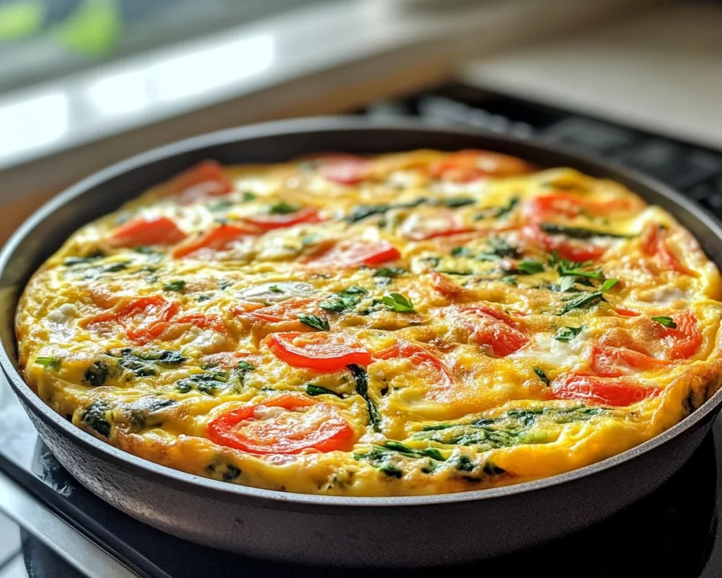 Healthy Easy Recipes: Egg White Veggie Frittata in 20 Minutes