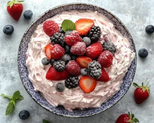 Spring Desserts: Berry Cream Cheese Dip in 5 Ingredients