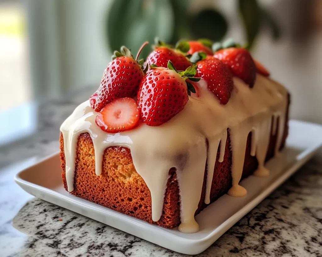 Spring Baking: Strawberry Lemon Loaf Cake in 30 Minutes