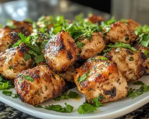 Healthy Easy Garlic Butter Chicken Bites (15-Minute Dinner)