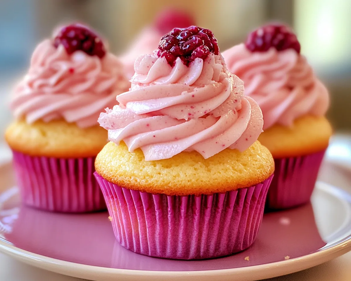 Spring Cupcakes: Lemon Berry Swirl Cupcakes in 7 Steps