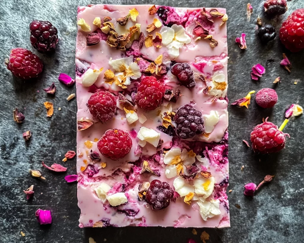 Spring Desserts: Berry Yogurt Bark in 5 Ingredients
