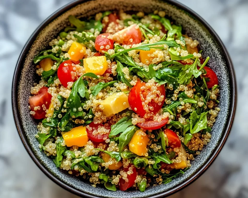 Spring Dinner: Lemon Vinegarette Quinoa Salad