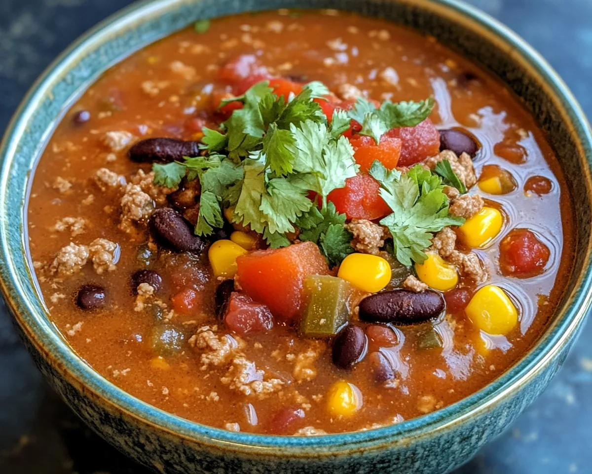 Easy Dinner Recipes for Family: One Pot Taco Soup in 25 Minutes